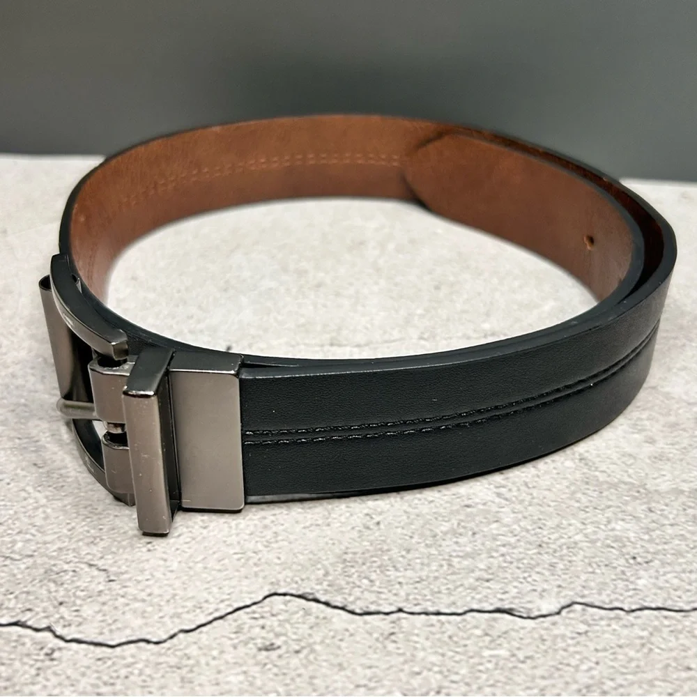 Kids' Black and Brown Reversible Belt